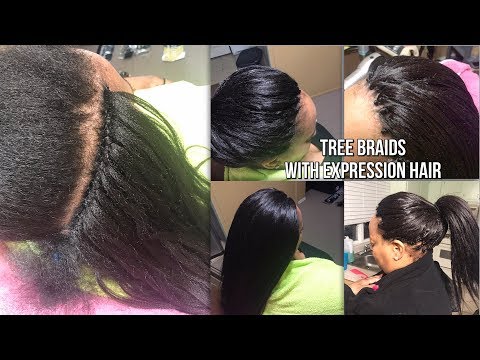 HOW TO DO TREE BRAIDS WITH EXPRESSION HAIR