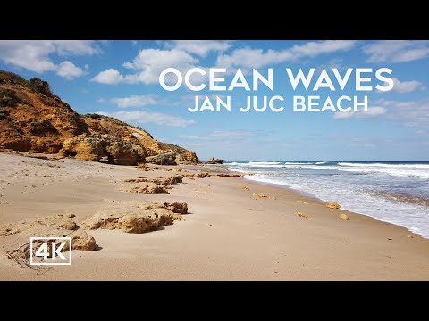 Ocean Waves Jan Juc Beach (Loopable 4k Screensaver)