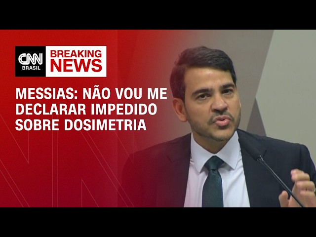 Sobre PL da Dosimetria, Messias diz não estar impedido  | BASTIDORES CNN