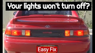 Your brake lights stay on and don't go off ? Easy to fix.