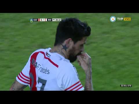 Gol de Lucho González. Estudiantes LP 0 - River 1 | Primera División 2015 - Fecha 21