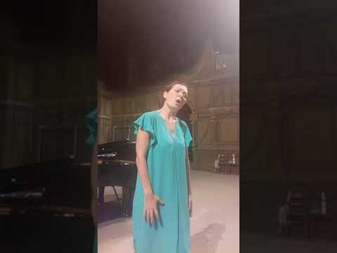 Soprano Yulia Tkachenko. D'amor sull' ali rosee, Verdi, Il Trovatore (rehersal)