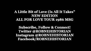 A Little Bit of Love (Is All It Takes) New Edition [All for Love Tour 1986]
