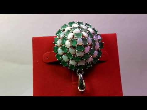 !!! НОВИНКИ!!! Серебряные(925)броши и брошь-подвески с натуральными камнями. Цены под видео.ЧАСТЬ 2