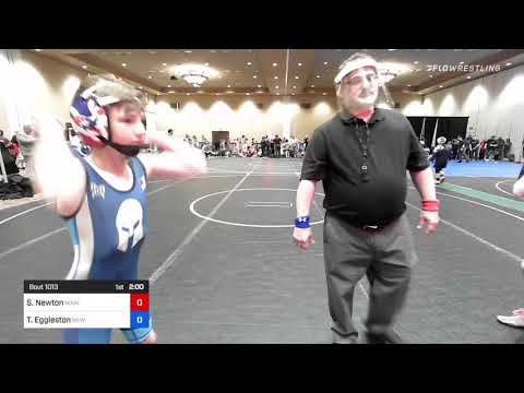 71 Lbs Rr Rnd 1 - Sawyer Newton, Maine Trappers Vs Trevor Eggleston, New York Eb46