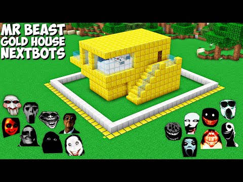 SURVIVAL BEST NEXTBOTS COMPILATION inside MR BEAST $100,000 HOUSE in Minecraft Gameplay Coffin Meme