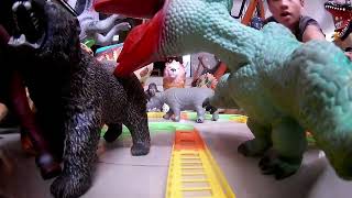 🔴 Khám phá công viên động vật trên xe lửa đồ chơi