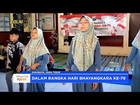 POLSEK TANDES SURABAYA GELAR LOMBA ANAK ANAK DI HARI BHAYANGKARA KE-79