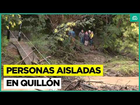 Emergencia por puente destrozado en Quillón: Zona dejó a personas aisladas