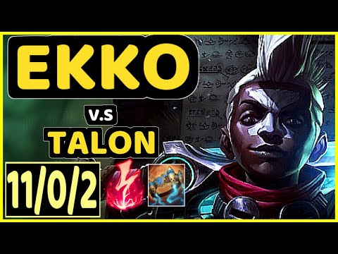 MAGIFELIX (EKKO) vs TALON - 11/0/2 KDA JUNGLE CHALLENGER GAMEPLAY - EUW