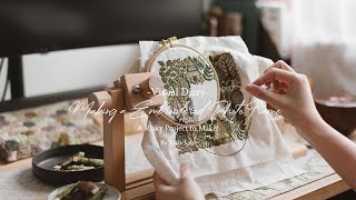 Visual Diary #78 | Making a Embroidered Photo Frame with Canvas. A Risky Project to Make!