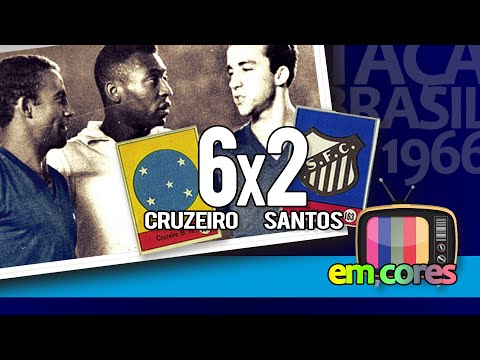 Cruzeiro 6x2 Santos (EM CORES) Taça Brasil 1966
