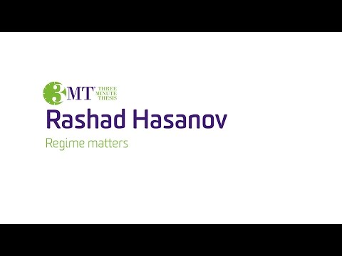 2015 Deakin University - Three Minute Thesis (3MT) - Rashad Hasanov