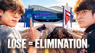 T1 EST ÉLIMINÉ DES WORLDS S'ILS PERDENT🔥(T1 vs 100T)