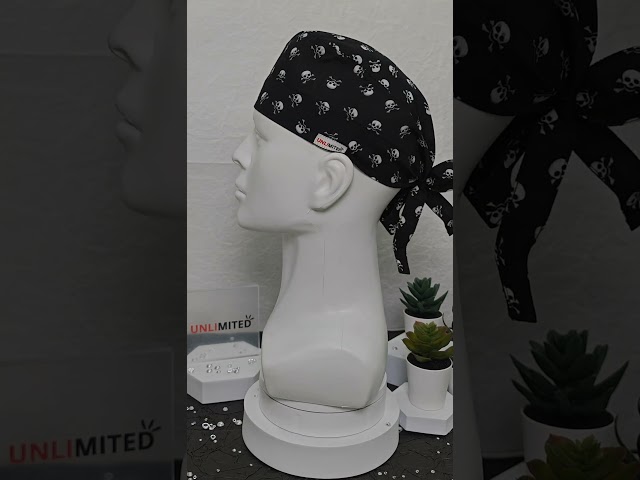قبعة رأس جراحية بنقشة الجماجم – Skull Scrub Cap De...
