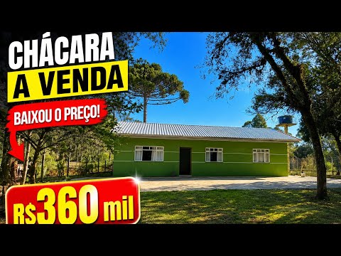 CHÁCARA A VENDA BEM LOCALIZADA | BAIXOU PREÇO | CASA NOVA COM POÇO E BOSQUE 