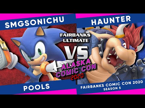Fairbanks Alaska ComicCon 2020: SMGSonichu (Sonic) vs Haunter (Bowser) - SSBU Pools
