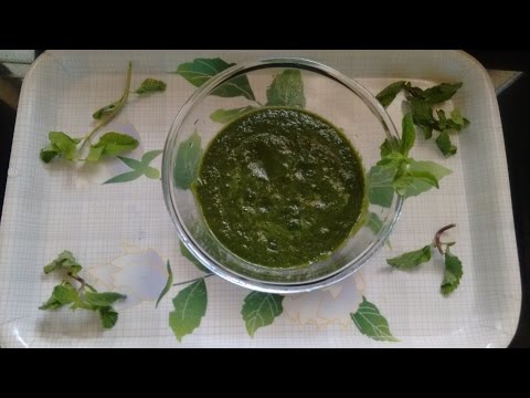 Mint chutney | green chutney recipe | hari chutney | green chutney for chaat