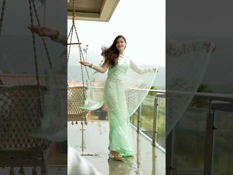 💚When She Wear Saree💚 #sarfarazansari couple #couplegoal #saree #love #trending #viral
