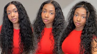 THE BEST WATER WAVE WIG! 😍 | 7x5 Bye-Bye Knots Glueless Drawstring Wig | Ft. Unice Hair