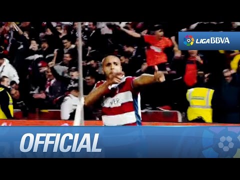 El Arabi, Granada CF's top scorer, achieve the 34 goals scored by Enrique Porta