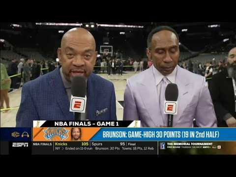 FULL ESPN SC | Wilbon & Stephen A. react to NBA Finals: Knicks beat Spurs in Game 1; Who wins Game2?