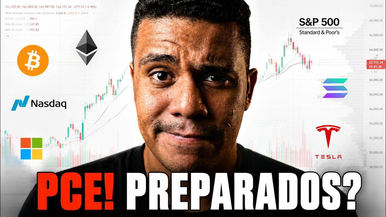 🚨 TRADING AO VIVO: INFLAÇÃO PCE – ESTÃO PREPARADOS? BITCOIN, SP500, NASDAQ, OURO, FOREX