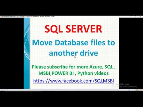 Move data files to another drive in sql | move mdf files to other drives in sql | sql dba tutorials