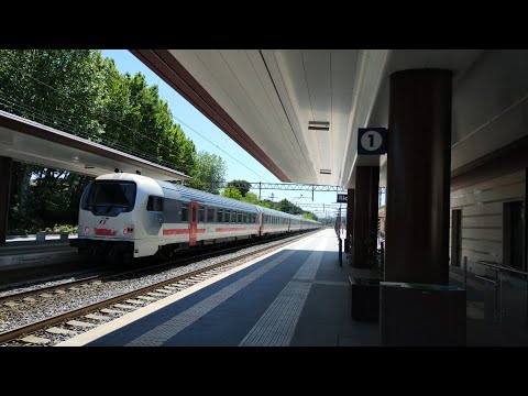 HD - E.401.032 + Pilotina UIC-Z1 sull’Intercity Sun ☀ (IC 35585) Trieste-Roma in transito a Riccione