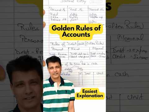 Golden Rules of Debit and Credit #journalentry #accounting #rulesofdebitandcredit