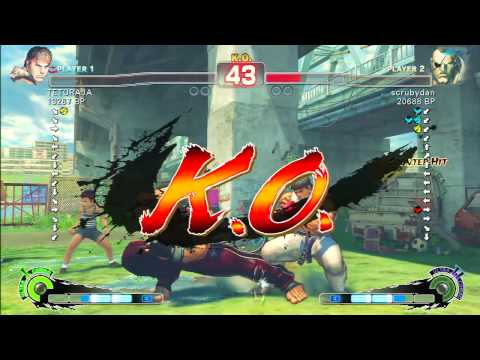 SSF4 Rank Match  TETORAJA (RY)  vs  scrubydan (SA)