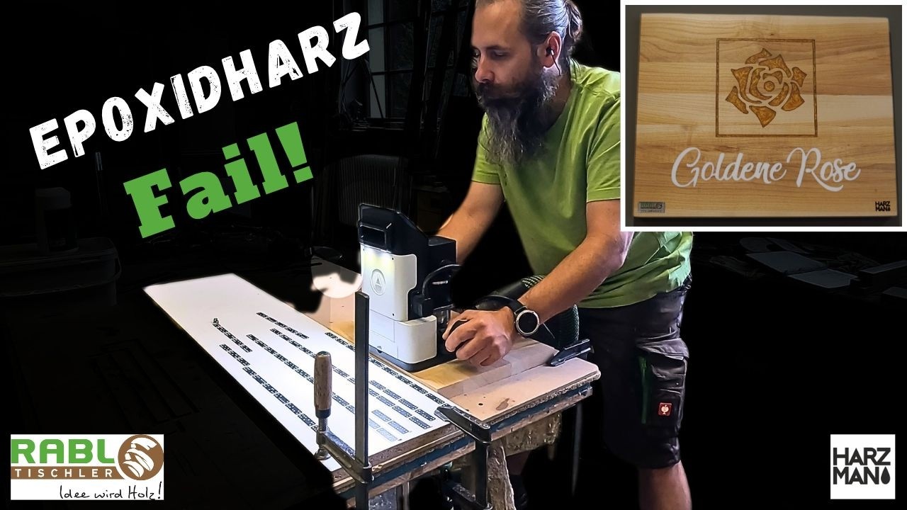 Vorschaubild YouTube Video Firmenlogo mit Epoxidharz, geht schief...
