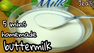 easy homemade buttermilk