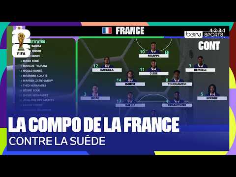 LIVE - La COMPOSITION de la FRANCE pour affronter la SUÈDE !