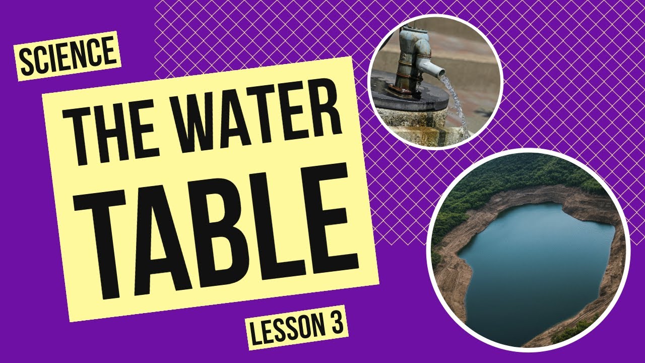 All About the Water Table