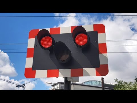 Railway Crossing - Serpentine Avenue, Dublin - Irish Rail Dart Trains x 2