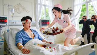 PDG feint malade pour fuir ses noces ; il ignore que sa femme, infirmière pauvre qu’il aime—comédie!