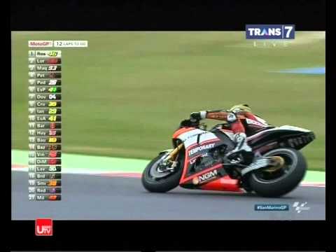 GP SAN MARINO 2015, LORENZO JATUH