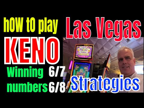 LAS VEGAS Casino KENO - How to Play KENO - WINNING PATTERNS - Proven Strategy - SEE IT HAPPEN