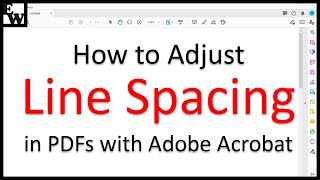 How to Adjust Line Spacing in PDFs with Adobe Acrobat