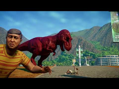 Tyrannosaurus Rex Colour Pack vs Malusaurus Dinosaurs Fight - Jurassic World Evolution