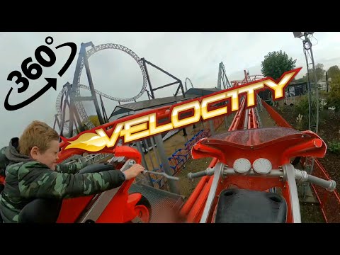 Velocity 360° Front Row On Ride POV - Flamingo Land.