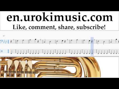 Tuba lessons Miley Cyrus - Malibu Sheet Music Tutorial Part#1 um-i352