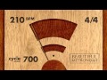 210 BPM 4/4 Wood Metronome HD