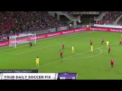 Coupe de la ligue -1/2 finale - Rennes vs PSG - l'exceptionnel but de Meunier Thomas pour le PSG