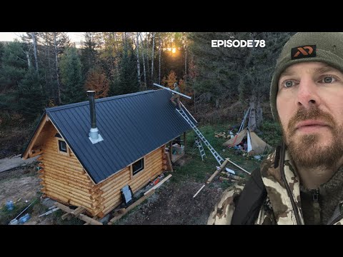 Metal Roof for Cabin + ATV Garage, NEW Riverside Sauna |EP78| Log Cabin Build on Off-Grid Homestead