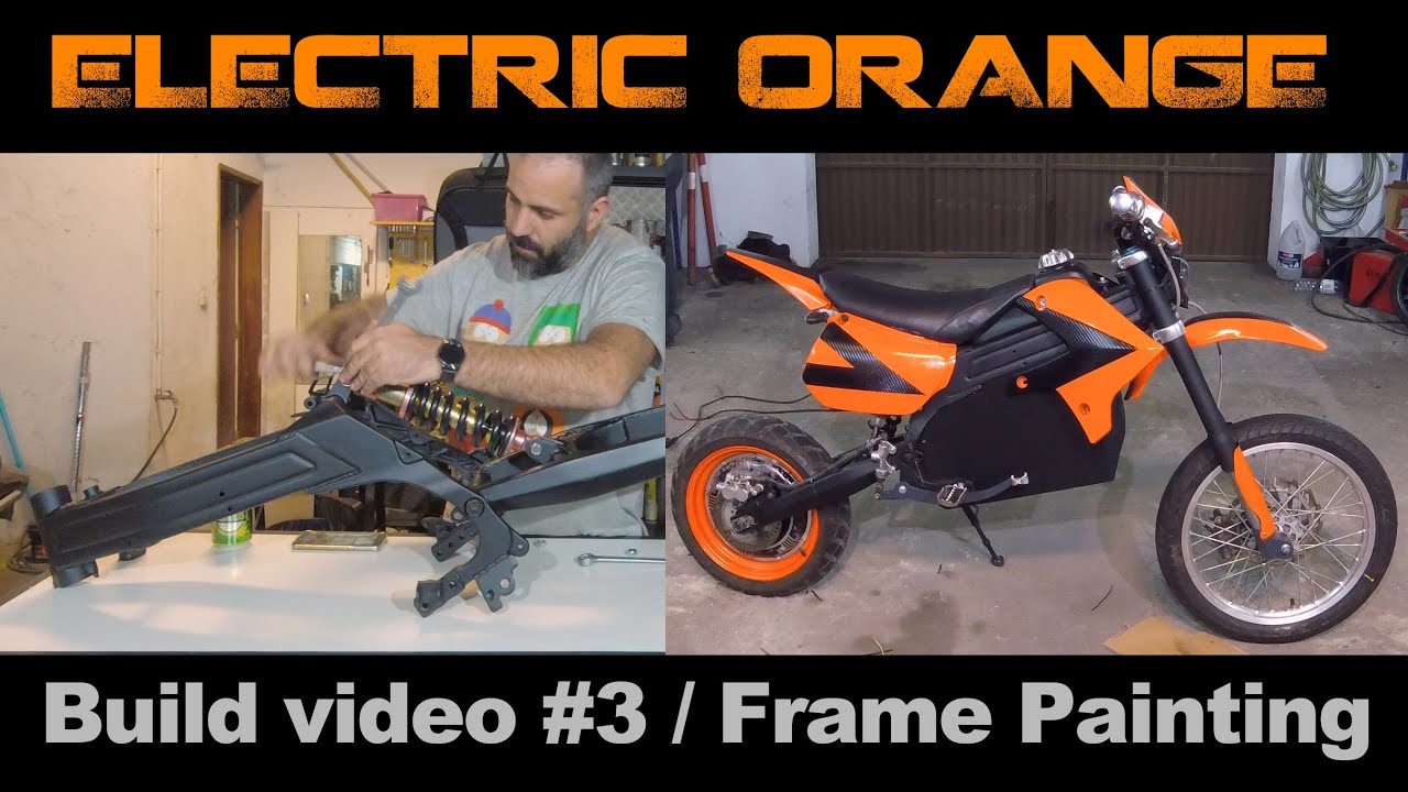 DIY Electric Motorcycle Conversion #3 | Frame painting gone wrong !