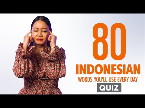 Quiz | 80 Indonesian Words You'll Use Every Day - Basic Vocabulary #48