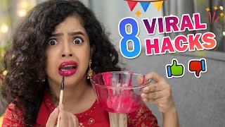  DURGA PUJA *VIRAL* HACKS!!Makeup, Lips, Hair | Honest Review Ep 8 | Wonder Munna Unplugged video