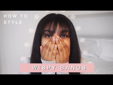 how to style wispy bangs | relaxed hair